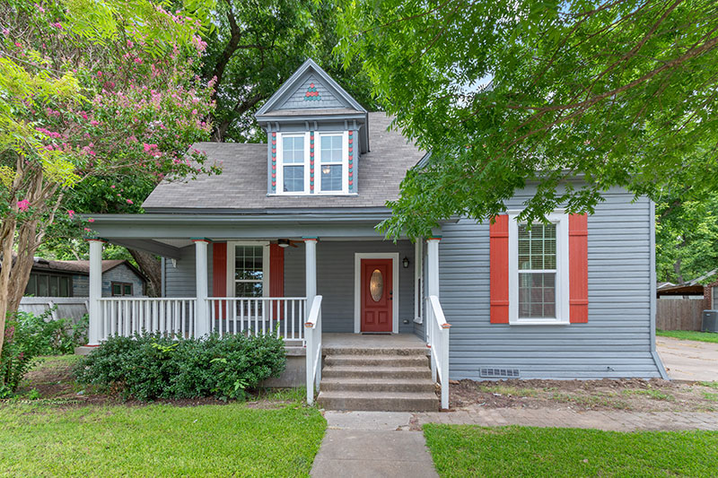 Front view of house